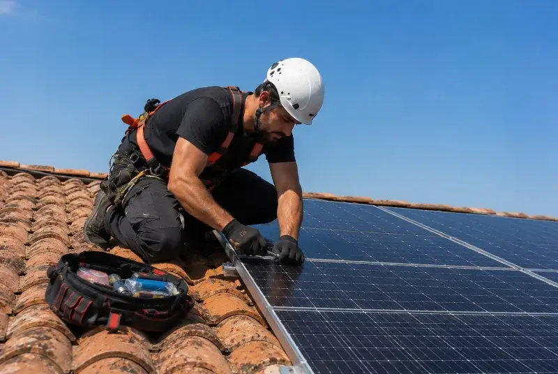 Maintenance et monitoring de panneaux solaires à Marpiré